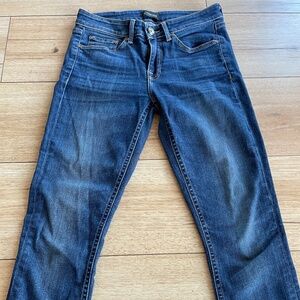 Mid Rise Blue Denim Skinny Jeans